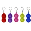 Fidget Simple Dimple Toy Decompression Toys Educational Game Keychain Stress Reliever Kids Adults High Quality Keyring Wholesale