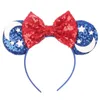 2021 Leuke Baby Meisjes Party Haar Accessoire Pailletten Muis Oor Kinderen Haar Stokken Mode Kinderen Cartoon Hoofdbanden