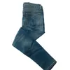 Jeans para hombres grandes algodón elástico de algodón libre de cuerpo suelto de mezclilla