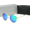 Erkek Tasarımcı Güneş Gözlüğü Bayan Güneş Gözlükleri UV400 Metal Altın Çerçeve Gözlük Occhiali da Sole Firmati des Lunettes de Soleil Lüks Yüksek Kalite Kutusu Ile 8 Renkler