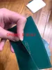 Oryginalne prawidłowe dopasowanie zielone książeczki papiery karta bezpieczeństwa górne pudełko na zegarki na pudełka książeczki zegarki bezpłatny nadruk niestandardowe karty prezent