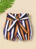 Gestreifte Paperbag-Shorts mit Gürtel für Babys SIE