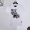 メンズTシャツフィリッププレーンメンデザイナーPPスカルダイヤモンドTシャツショートスリーブドルビアヒアブランドティーオネック高品質スカルTシャツティートップ03