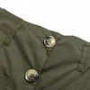 ファッション女性シングルブレストパッチポケットショーツスカート夏スタイルレディースカジュアル弾性ウエストラインルーズP329 210430