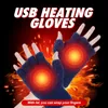 Gants de Ski 4 Couleur 5V USB Chauffé Hiver Respirant Alimenté par Batterie Motocross Moto Tricoté Chauffage