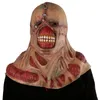 Хэллоуин зомби страшный тирант косплей немезис костюм реквизит фильма ужасов латексные маски