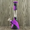 2021 Bongo Beaker Glass Bong Glass Water Bongs Recycler Percolador Petróleo Rigs Tigela 14.4mm Silicone Silicone Fumar Bubleu Cachorro Hookahs