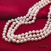 JYX – collier ras du cou en perles naturelles, Style Royal Advanced, 3 brins, 6.5-7mm, 17-19 pouces, cadeau pour femmes