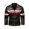 Men's Autumn And Winter Coat Leather Jacket Motorcycle Style Male Racing Car Casual Jackets for Men Warm Overcoat L-3Xl 211009