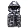 Mode hommes gilet en coton gilet conceptions garçon et fille sans manches veste bouffante automne hiver manteaux décontractés enfants gilets garder au chaud manteau