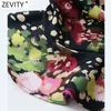 Women Vintage Floral Print Hem Irregular Ruffles Casual Slim Mermaid Skirt Faldas Mujer Femme Back Zipper Vestidos QUN734 210416