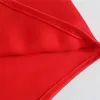 Chars de femmes Camis Femme Élégant Rouge Irrégulier Satin Camisole 2021 Été Casual Femelle Solide Doux Long Tops Dames Streetwear Camisoles