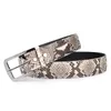 Belts Luxury Authentic Genuine Snakeskin Stainless Steel Silver Pin Buckle Men Belt Exotic Real True Python Leather Male Waists St5506948