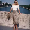 Jupes élégantes dames jupe léopard Imprimer motif OL Femmes Sexy Taille haute taille Slim Hip crayon peluche