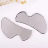 Stainless Steel Gua Sha Scraper Face Care Tool Skin Tightening Cooling Metal Guasha Massage Eye SPA Acupuncture Scraping Massager