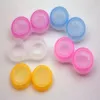 wholesale Empty Clear contact Case Many Colors Dual Boxes Double Soaking storage box