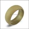 Band Ringar Smycken Partihandel Sile Bröllop Kvinnor Män Hypoallergenisk O-Ring Bekväm LightWeigh Ring för par Mode Design i Drop Deli