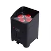 DJ照明のための6in1充電フライトケース-4x18Wバッテリー駆動LED Uplightディスコパープロジェクター