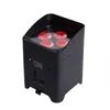 6in1 opladen Flight Case-4x18W Batterij Powered LED Uplight Disco Par Projector voor DJ Lighting