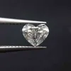 Pietre preziose sciolte da 0,3 ct a 4 ct Pietre Moissanite D Colore VVS1 Tester di diamanti a taglio eccellente a forma di cuore per gioielli da donna