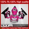 Injektionsformkropp för Honda CBR 600F4I 600CC 600 F4I FS CC F4 I 04-07 55NO.72 CBR600F4I CBR600FS 2004 2005 2006 2007 CBR600 F4I 04 05 06 07 OEM FAININGS KIT Pink Black