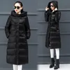 Women's Trench Coats Coat Parkas Hoodies Winter Big Fur Medium-length Jacket Autumn And 2021 Super-long In Europe America 801