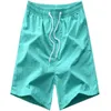 Zomer nieuwe heren effen kleur mode heren strand broek heren casual shorts y0408