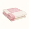 Infant Woolen Blanket With Cut Horse Pattern Pink&Blue Thick Thermal Bedding Blankets 140CM*100CM 210927