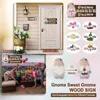 Plaque de porte en bois nain Plaque en bois Pendentif Saisons peintes DIY Home Decor Festival Elementsr Four Season Remplacement Tentures KKB7184