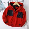 Boys Jackets 2021 Autumn Winter Fashion Kids Boy Outerwear Windproof Hooded Jackets For Children's Coats H0909