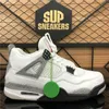 Top Quality Cream Sail Bred Union Off Nior Jumpman 4 Mens Basketball Shoes Cactus Jack White Cement Men Women Guava Lce Sports Sneakers
