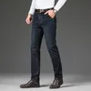 Marca de jeans de algodão elástico de marca masculina homens moda negócios estilo clássico jean calças calças grandes tamanho grande 35 40 42 44 220308