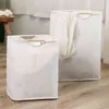 Super Large Laundry Basket Waterproof Laundry Hamper with Handle Foldable Toy Storage Bag Dirty Clothes Basket Clothes Organzier 211112