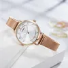 Sinobi Rose Gold Watch Mulheres Senhoras Senhoras Aço Inoxidável Pulseira Mulheres Relógios Feminino Relogio Feminino Montre Femme Presente