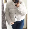 Zadorin Z Długim Rękawem Faux Fur Coat Kobiety Zima Moda Grube Ciepłe Fur Coats Odzieżowa Fałszywa Kurtka Plus Rozmiar 211019