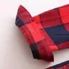 Fall Girls Princess Dress Long Sleeve Red Plaid Casual Dress with Belt Fashion Brand Kids Costume Clothes Children Vestidos 210715