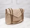 Yüksek kaliteli tote Hakiki Deri Zincir Kadın Omuz Çantası LOULOU Lüks Tasarımcı Crossbody Çanta çanta Cüzdan Çanta Cüzdanlar Dana Derisi Debriyaj Moda