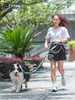 Hands Free Dog Traash Runging Jogging Ajustável Cintura Cinto Elástico Pet Tracção Corretor Cachorro Filhote de Cachorro Para Pequenos Cães Médios Grandes 210712