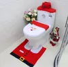 2021 Nowy 3 pc / Set Boże Narodzenie Santa Claus Łazienka Siedzenia WC pokrywa Christmas Decoration