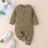 Arrival Spring and Autumn Baby Striped Jumpsuit Clothing 210528