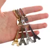 Paris Retro Mini Eiffel Tower Model Cute Keychain Keyring Keyfob Love Gift fa Vintage Style G1019