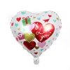 Валентина воздушный шар украшения 18 дюймов с Днем Святого Валентина алюминиевая пленка воздушные шары для годовщины романтические ночные украшения