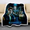 Ny Riverdale 3D Printed Fleece Blanket för sängar Tjock Quilt Fashion Bedspread Sherpa kasta filtar Vuxna barn