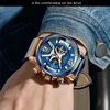 LIGE Casual Sports Watch dla Mężczyzn Top Marka Luksusowe Wojskowe Skórzane Zegarki Zegarki Męskie Zegary Moda Chronograph Wristwatch 210804
