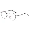 -0 5 -0 75 à -4 0 en acier inoxydable verres à proximité Femmes hommes Metal Polygon Prescription Eyeglass 1 0 1 5 4 0 Lunettes de soleil 327a