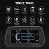 Smart Solar Car TPMS Monitor della pressione dei pneumatici per furgoni leggeri Allarme pneumatici per camion pesanti con 6 sensori esterni Auto Security244M