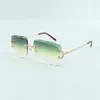 Metal claw sunglasses 3524020 with big C temples and 58mm cuts lens