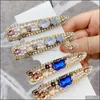 Hårklipp Barrettes smycken S1387 Fashion Colorf Beads Barrette Clip Dukbill Toothed Pin Womens Girls Hairpin Headwear Drop Delivery 2021