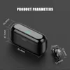 F9 TWS Wireless Earphone V5.0 Auricolari Bluetooth Cuffie Display a LED Power Bank Cuffie con microfono