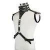 Scarves Steampunk Sexy Men Neck Corset Collar Cool Garments High Accessory With Rivets Heavy Punk Straps PU Leather Wraps7417337